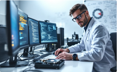 Vulnerability research workstation in a security lab